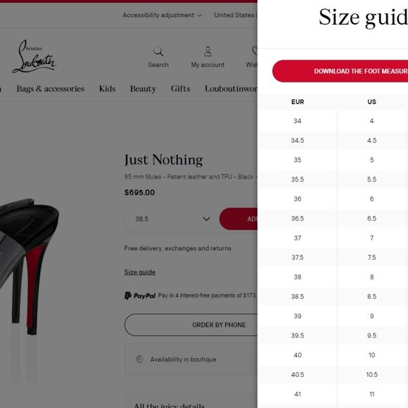 CHRISTIAN LOUBOUTIN JUST NOTHING CLEAR SLIDE MULE SANDALS YELLOW SIZE 38.5 NWT - Picture 5 of 7